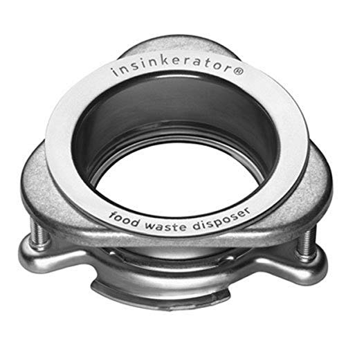 InSinkErator Quick Lock Mounting Flange Stainless Steel 5x5 Inch QLM-00 Silver