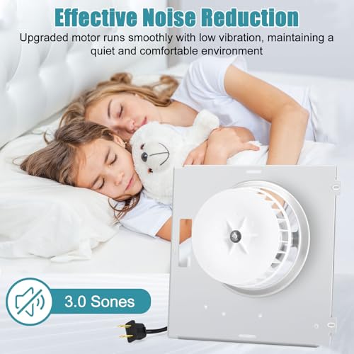 Criditpid Replacement Motor Assembly for Broan-Nutone Bathroom Exhaust Fans - Model S0504B000, 70 CFM, Quiet Operation, Includes Blower Wheel & Mounting Bracket