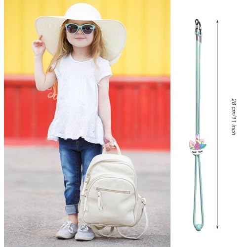 10 PCS kids glasses strap adjustable Anti-Skid lanyards cord for girls prescription glasses sunglass with cute cartoon buckle unicorn theme
