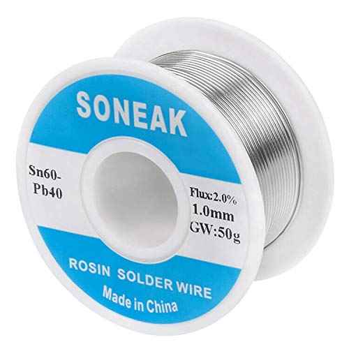 60/40 Tin Lead Solder With Rosin Core For Electrical Soldering 1.0mm 50g