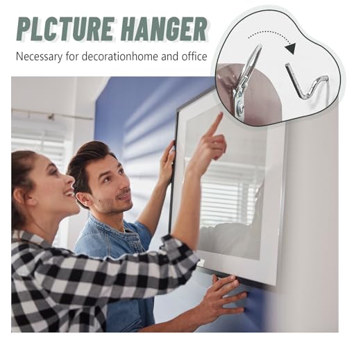 30pcs Silver Wall Picture Hooks Drywall Hangers for Art Mirrors Shelves