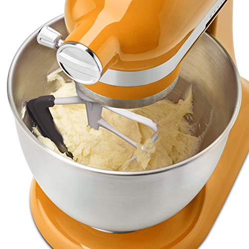 KITCHPOWER 4.5-5 Quart Flex Edge Beater for KitchenAid Tilt-Head Mixers White