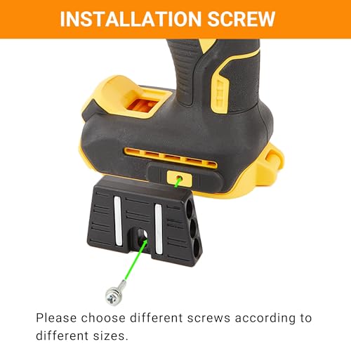 Upgrade Magnetic Bit Holder with 6 Magnetic Holes for Secure Mounting on Belt Buckle Screws for Dewalt, Ridgid, Makita, Bosch, Ryobi, Milwaukee and More