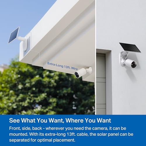 Tapo SolarCam C402 KIT Outdoor Wireless Security Camera - 1080p, White, 1-Pack