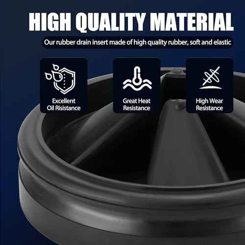 Garbage Disposal Splash Guards 3 3/8" Sink Baffle QCB-AM Replacement for InSinkErator Evolution Series, Upgraded Removable Quiet Collar Drain Plugs, Garbage Disposer Accessories, Black