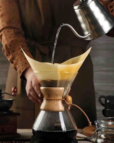 Bake Choice 5-13 Cup Pre-Folded Coffee Filters - 50 Pcs (Variation 6) for Pour-Over Makers