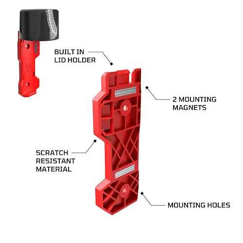 EZRED Magnetic Spray Can Holder 3-Pack Flexible Non-Marring Polymer Lid Holder