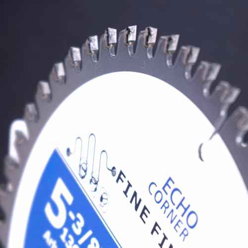 5-3/8 Inch (10mm Arbor) 48Tooth Circular Saw Blades, Fine Cut Fine Finish Crosscut Framing Ripping Wood Plywood MDF Plastic Veneer Lumber Laminate (Wood 48T)