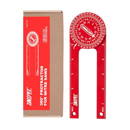 UNIPEC 7.3 in Aluminum Miter Saw Protractor & Angle Finder Tool