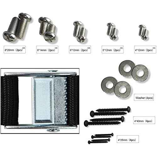 Heavy Duty Metal Anti Tip Straps - Adjustable Safety Furniture Wall Anchors for Baby Proofing Flat Screen TVs, Dressers, Bookcases, Cabinets - No Plastic Parts - Pack of 2