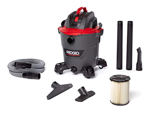 RIDGID RT1200 NXT 12-Gallon Wet Dry Shop Vacuum with Casters, 5 Peak HP
