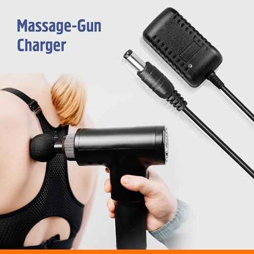 Massage Gun Charger 24V, Charger for Massage Gun Input: 100-240V ~ 50/60Hz 0.8A Output: DC 25.2V-1.0A