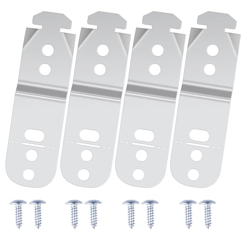 4 Pack 619985 Dishwasher Mounting Brackets for Bosch/Thermador – 8 Screws Included
