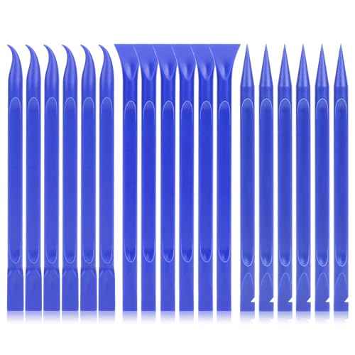 18PCS Plastic Scrapers Non Scratch, Car Crevice Cleaning Tool Multi-use Small Paint Scraper Tool Car Detailing Supplies for Cleaning Pen-Shaped Scrapers for Removing Labels,Stickers,Paint,Dirt