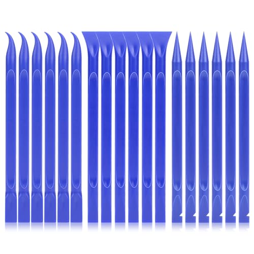 18PCS Plastic Scrapers Non Scratch, Car Crevice Cleaning Tool Multi-use Small Paint Scraper Tool Car Detailing Supplies for Cleaning Pen-Shaped Scrapers for Removing Labels,Stickers,Paint,Dirt