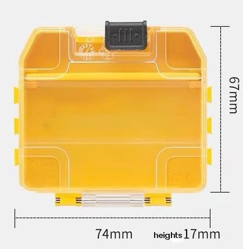Toefficy DT70800 Small Parts Storage Case, Yellow, Pack of 4 New Replacement part Compatible with DEWALT