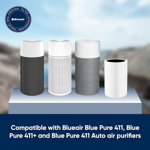BLUEAIR 411 Particle + Activated Carbon Replacement Filter (1.9 x 8 x 11.1 inches) for Blue Pure 411 Auto/411/411+