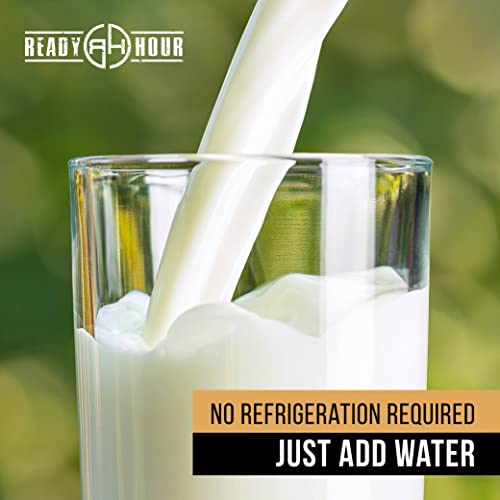 Ready Hour Bulk Freeze-Dried Whey Milk Powder - Non-Perishable Emergency Food, 144 Servings, 25-Year Shelf Life