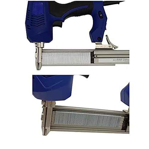 18 Gauge 1600-Count, 1/4 Inch Narrow Crown Staples (1/2"+3/4"+1") and Brad Nails (5/8"), 400 per Size, Galvanized