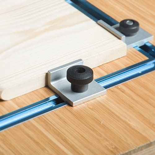 POWERTEC 5 Pack 5/16"-18 Round Knobs, Threaded Clamping Knobs for T Track & Table Saw Accessories, Featherboard, Woodworking Jigs on Miter Saw, Router Table, Drill Press (QNB3005)