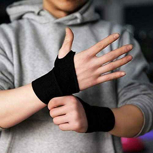 Wrist Brace for Ganglion Cyst, Arthritis, Carpal Tunnel, Breathable Sport/Fitness Wrist Support, for Left and Right Hand Man and Woman(Black)