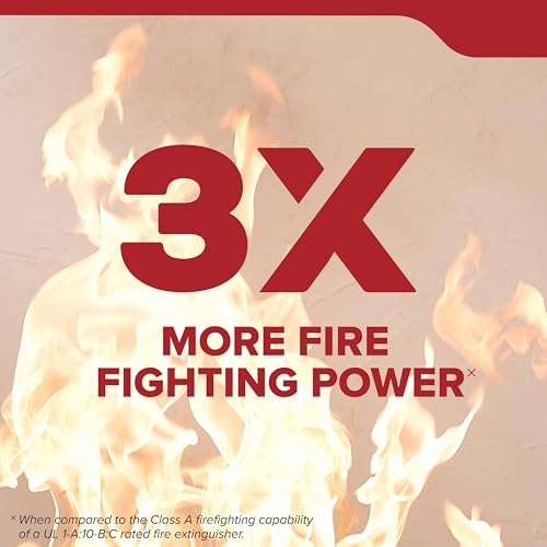 Kidde 5.5 lb Full Home Fire Extinguisher 3-A:40-B:C, Medium/Large