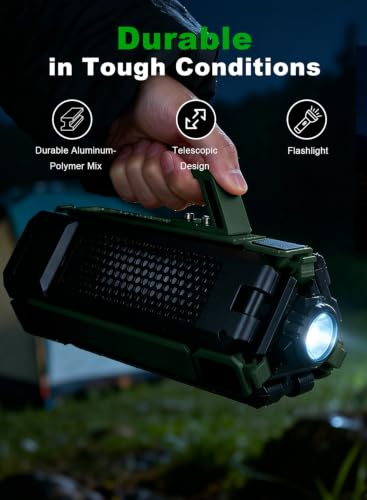 CuLiDing Telescopic Camping Light 2500 Lumen Rechargeable 15000mAh Green