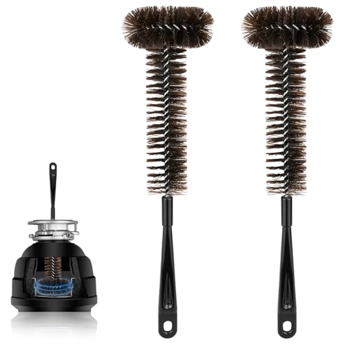 Ullnosoo 2 Pack Garbage Disposal Cleaner Brush — Extra-Long 15in 3D Nylon Bristle, Universal Fit