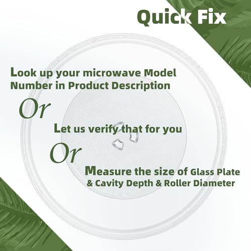 Gemroom 14.2 inch LG Microwave Turntable Plate - 14.2" Glass Replacement Part