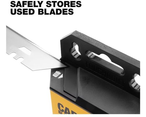 50 Pack Universal Utility Razor Blades by AccuTec- Heavy Duty Replacement Blades for Utility Knives, Ideal for Cutting, DIY, Craft, and Professional Use (Carbide Utility Blade)