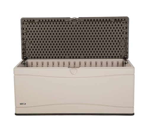 LIFETIME 60012 Extra Large Deck Box - 130 Gallon, Desert Sand/Brown