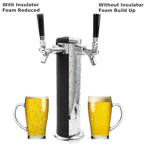 Double Tap Beer Tower Insulator - Beer Tower Insulation Sleeve for Kegerator