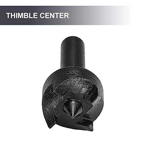 Thimble Drill Bit Live Center, Durable Drill Chuck Universal Thimble Center, Mini Lathe Machine Drill Chuck,Wood Lathe Turning Spur Cup Center for Small Lathe Machine