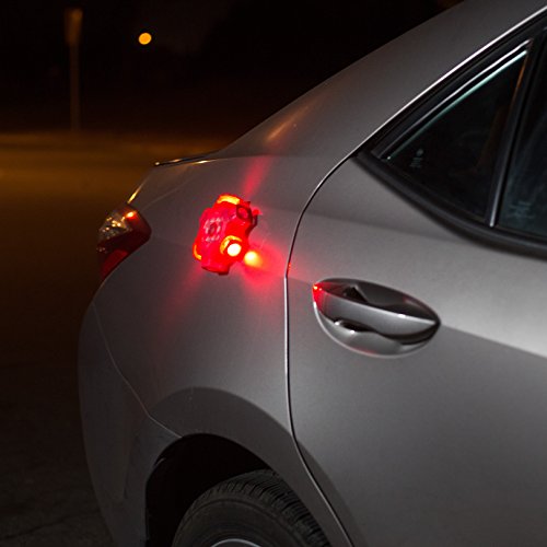 Wagan EL4340 FRED PRO Flashing Roadside Emergency Disc LED Flare 6 Flash Modes for Roadside Security, Warning Flashing with Magnet and Hook for Vehicles and Boats