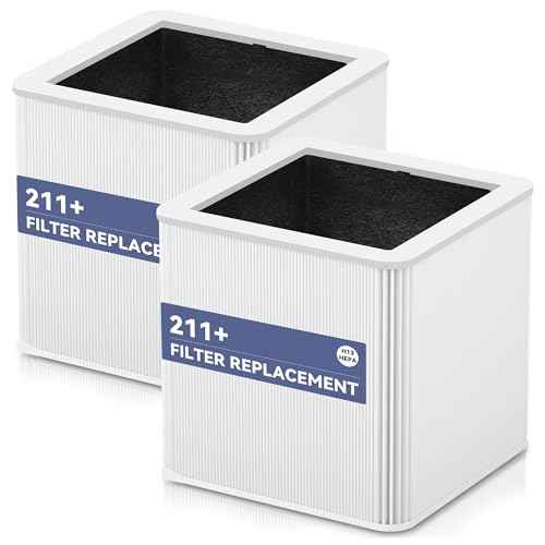 £¨2 Pack£©211+ Auto Replacement Filter Compatible with Blue Pure 211+ Air Purifier,2-in-1 H13 True Filter with Activated Carbon Filter