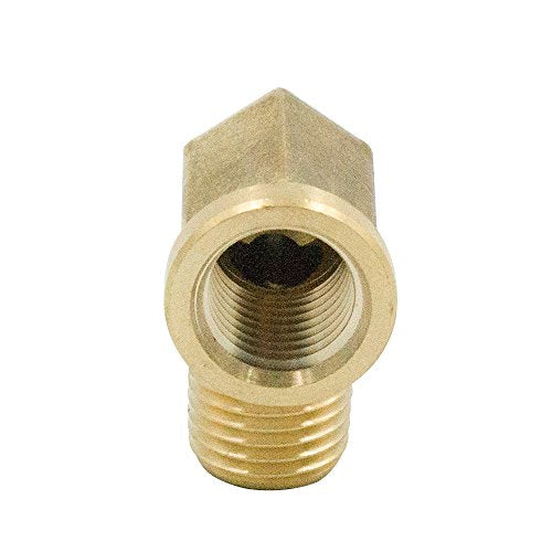 Legines 1/4 Inch Brass Street 90 Degree Elbow Pack of 2 - NPT Male to Female Fittings