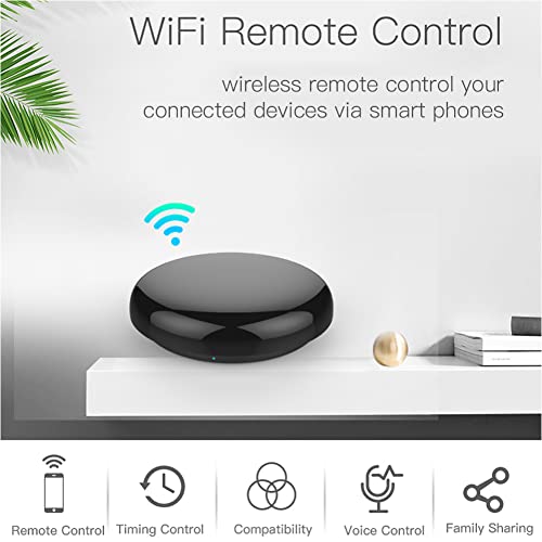 MOES Standard WiFi IR Universal Remote Controller for AC TV DVD Alexa Google