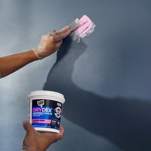 DAP DryDex Spackling Paste 1 Quart - Color-Changing Wall Repair for Interior & Exterior