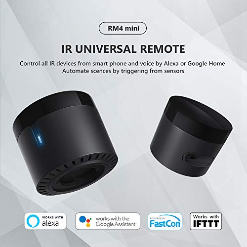 BroadLink RM4 Mini IR Universal Remote Control Wi-Fi Smart Hub for TV, Air Conditioner, STB