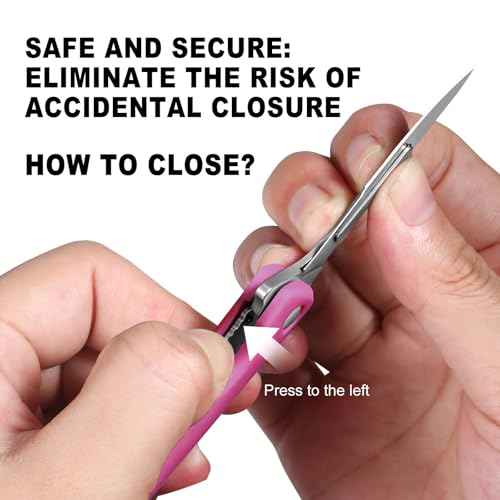 Hot Pink Pocket Knife Scalpel Folding Knife Small Mini with 5pcs #24 Replaceable Blades