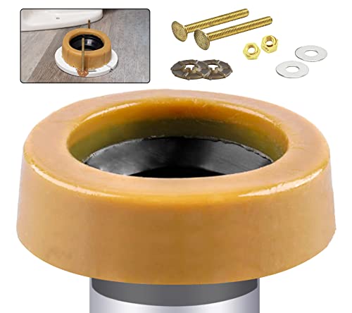 Extra Thick Wax Ring for Toilet Replacement Kit with Flange Bolts
