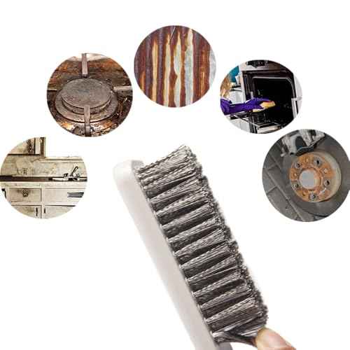 Welding Brush Wire Metal Brush Stainless Steel Cleaning Heavy Duty Tools for Cleaning Barbell Rust Removal Scrub