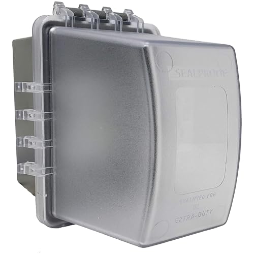 Sealproof 1-Gang Weatherproof Outdoor Outlet Cover Lockable UL Extra Duty