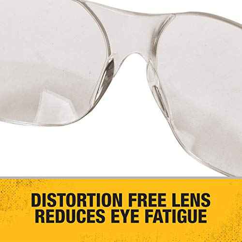 DEWALT DPG54-9C Protector¢â Protective Eyewear ? ANSI Z87.1+ Impact Rated ? Lightweight Universal-Fit Frame ? Flexible Rubber Temples ? Indoor/Outdoor Lens ? 1 Pair