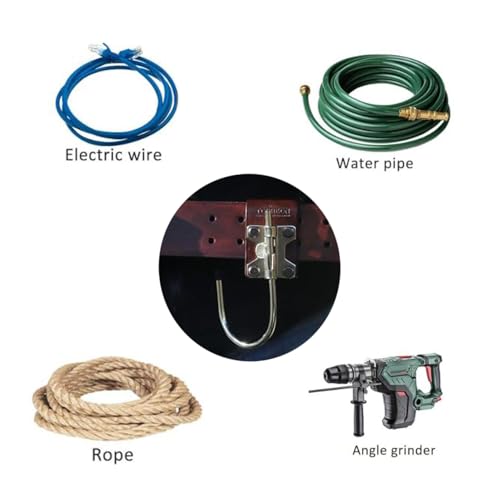 4 Pcs Leather Drill Holder Belt Tool,Hook Holster Drill Holder Drill Holster for Tool Belt