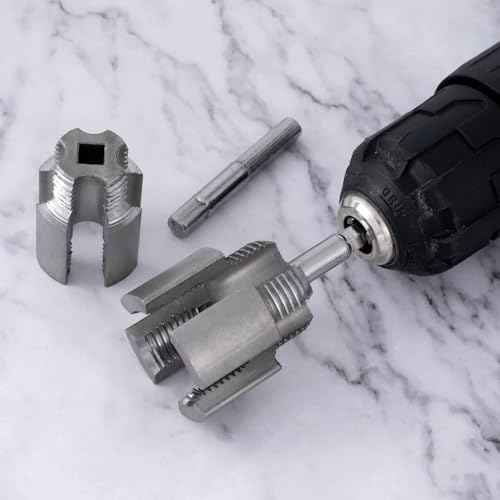 2 Pcs PVC Pipe Threader, Pipe Threading Tool, Integrated Internal & External Pipe Threading Tool, Pipe Thread Cutting Tool, Pipe Threading Tool for PVC (1/2"+3/4"£©