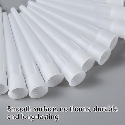 30Pcs Plastic Caulking Gun Extender - Caulk Nozzle Tips 4inch for Sausage Caulking Gun Application, Caulk Nozzle Tip Tool Easy To Use(White)