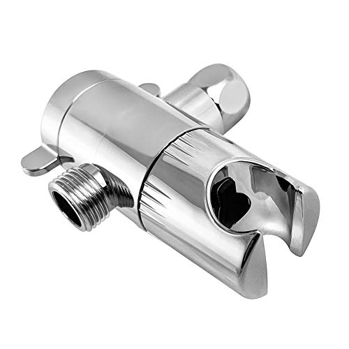 QWORK 3-Way Shower Diverter Valve 1/2” with Hand Shower Cradle for Bathroom