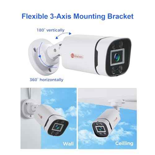 1080P HD Wired Security Camera, AHD/TVI/CVI/CVBS Analog 4-in-1 Add-on or Replacement Bullet Cam, IP68 Weatherproof CCTV Camera for Surveillance DVR, Outdoor Indoor, 80ft IR Night Vision