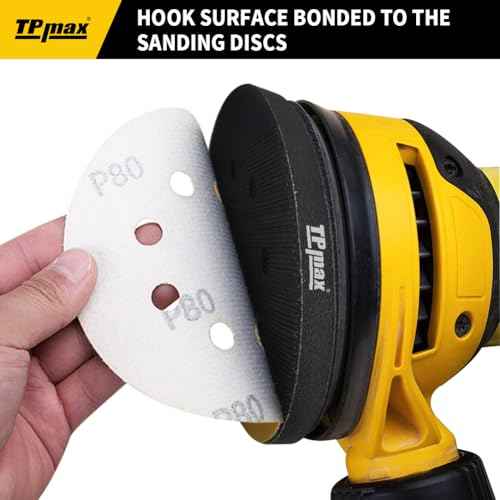 2 Pack 5 Inch 8 Holes Soft Density Interface Pads 5" Hook and Loop Sponge Cushion Buffering Backing Pads